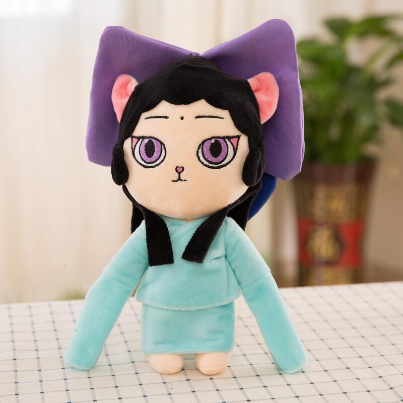 毛绒布娃娃京剧猫白糖小青大菲武松公仔儿童玩具男女孩节生日 白糖