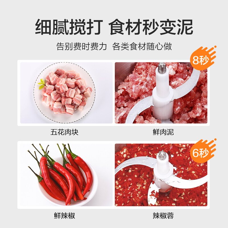 苏泊尔（SUPOR）绞肉机J 家用电动 多功能 搅拌机料理机捣蒜机 奶昔机 防摔耐用 JR16-300