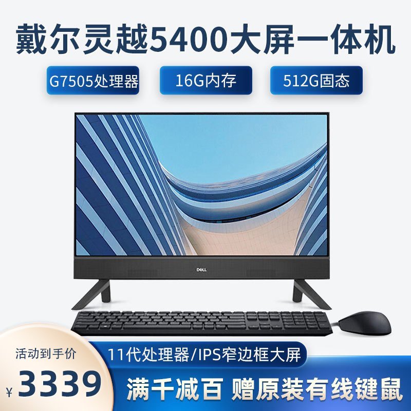 戴尔(DELL)灵越5400一体机电脑G750516512B