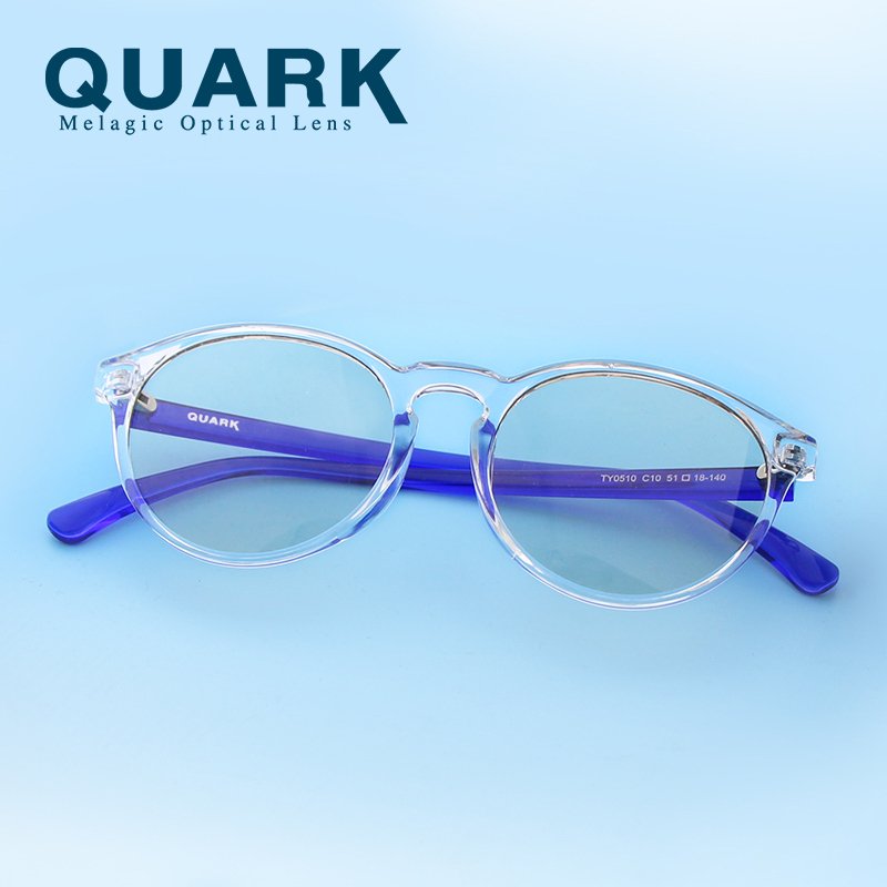 Quark儿童防蓝光眼镜手机辐射护目镜防紫外线超轻小孩平光镜TY0510-10