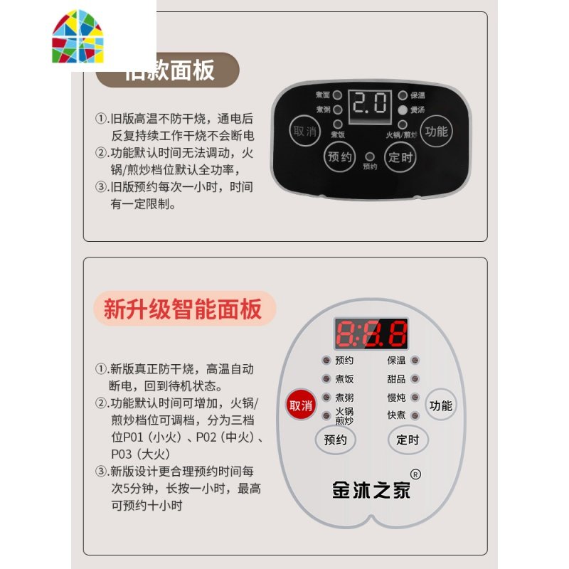 电蒸锅多功能家用大容量蒸煮一体锅蒸菜器插电小型自动断电电蒸笼 FENGHOU 24CM卡其色智能款+蒸笼2-3人_771