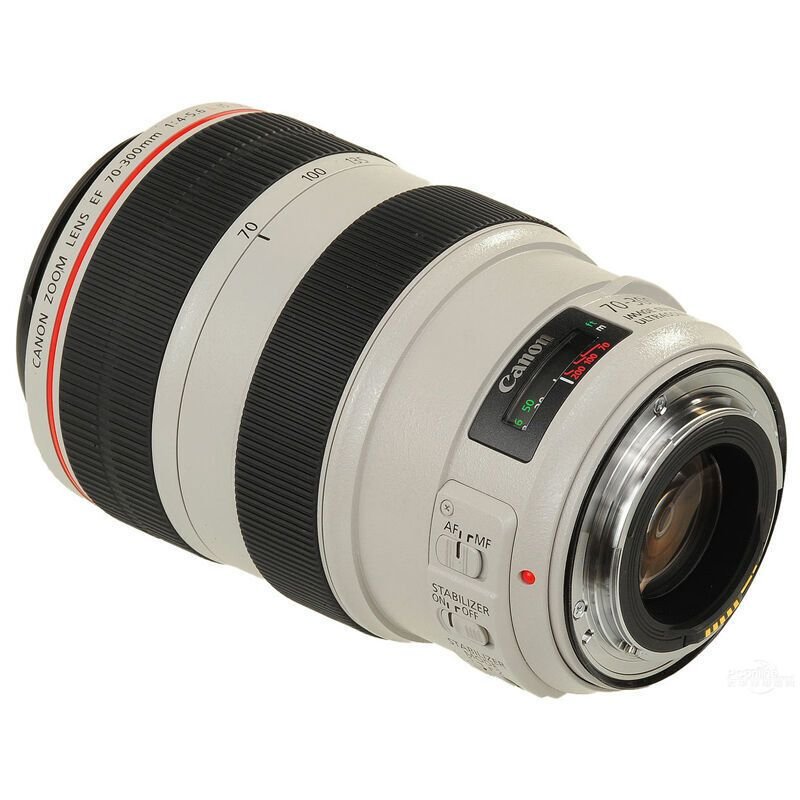 佳能（Canon） EF 70-300mm f/4-5.6L IS USM远摄变焦镜头 单反相机镜头 胖白 礼包_854