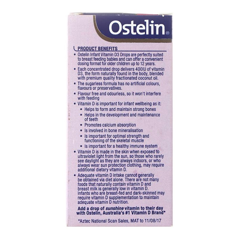 奥斯特林(Ostelin)婴幼儿童维生素vd3滴剂2.4ml