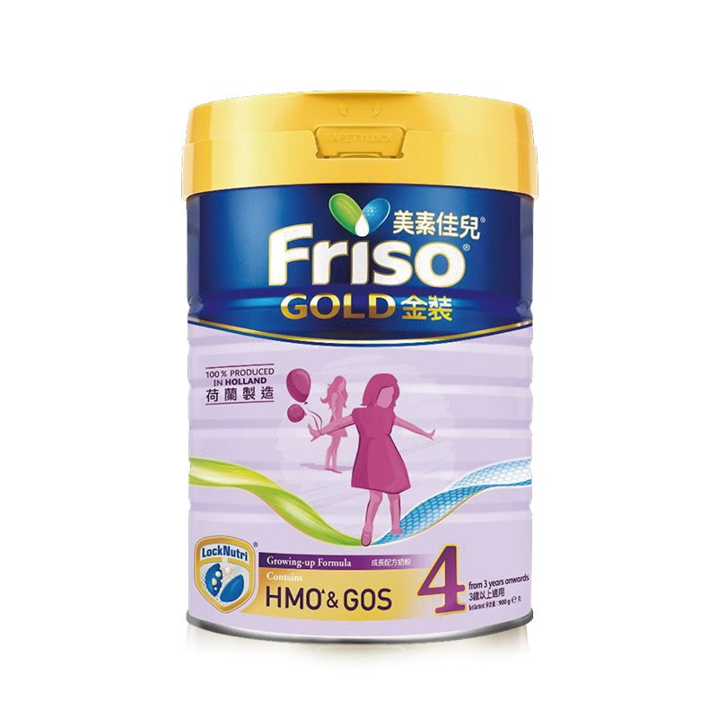 Friso 港版美素佳儿 金装 婴儿配方奶粉 4段（3岁以上） 900g/罐 荷兰原装进口