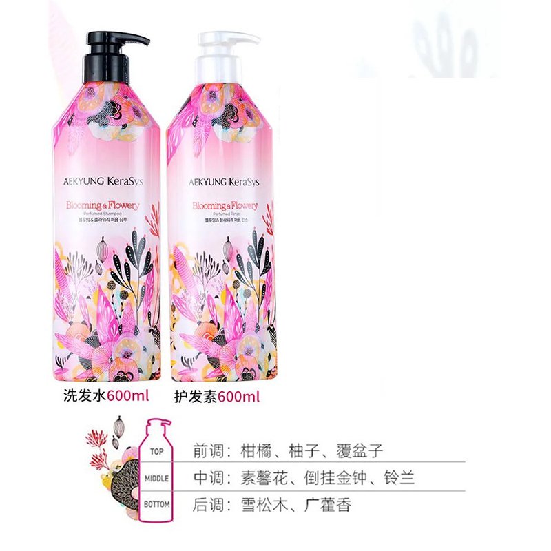 爱敬科娜洗丝(AEKYUNG KeraSys) 护发素 深粉色瓶 600ml