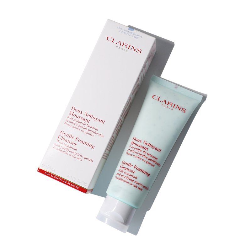 CLARINS娇韵诗洗面奶平衡泡沫洁面霜125ml(绿管洁面乳)法国原装进口