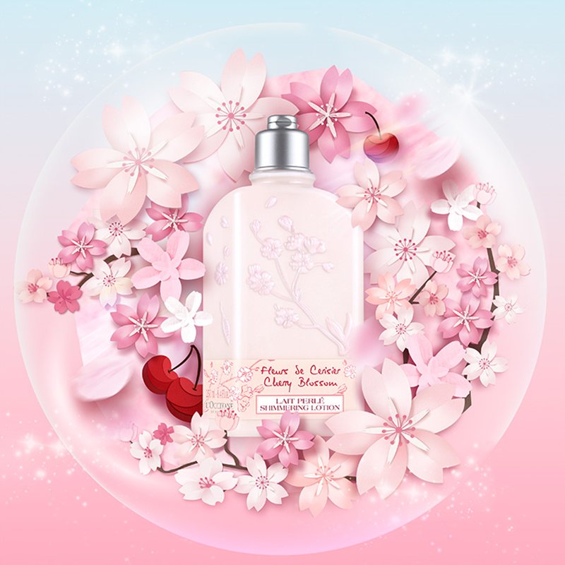 欧舒丹(L'OCCITANE) 甜蜜樱花身体润肤露250ml 补水保湿滋润香体留香女身体乳