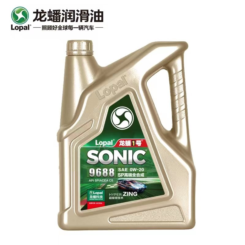 汽油机油 龙蟠1号 SONIC9688 SPC5 0W-20 5L全合成机油