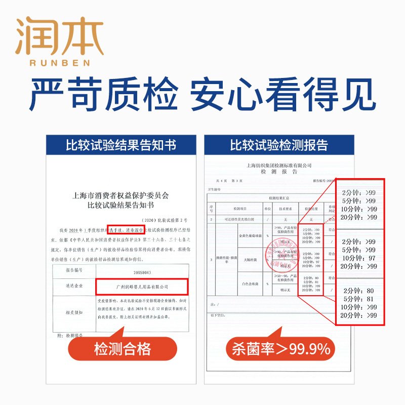 润本酒精消毒湿巾家用抑菌杀菌卫生抽取式擦手清洁大包便携式随身80抽*5包