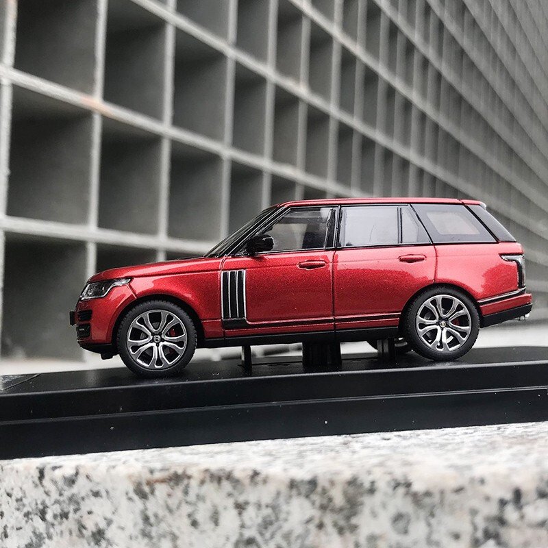 LCD 1:64路虎星脉LAND ROVER 新路虎揽胜NSX思域FK8 suv越野合金汽车模型车模 揽胜白色