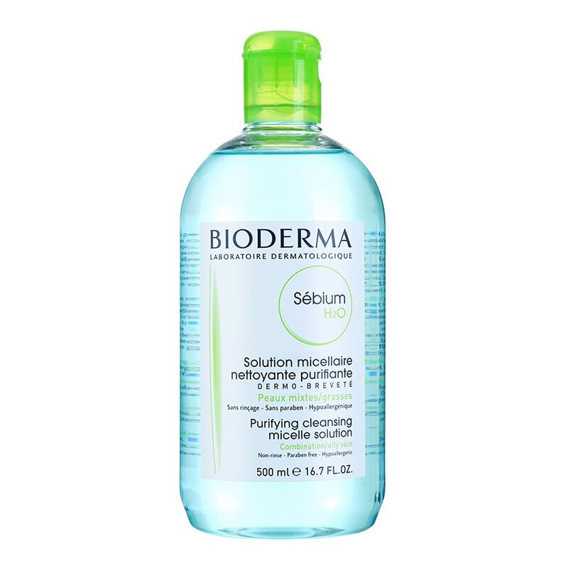 BIODERMA贝德玛卸妆水 蓝水适合混合型油性肌肤控油收缩毛孔 500ml