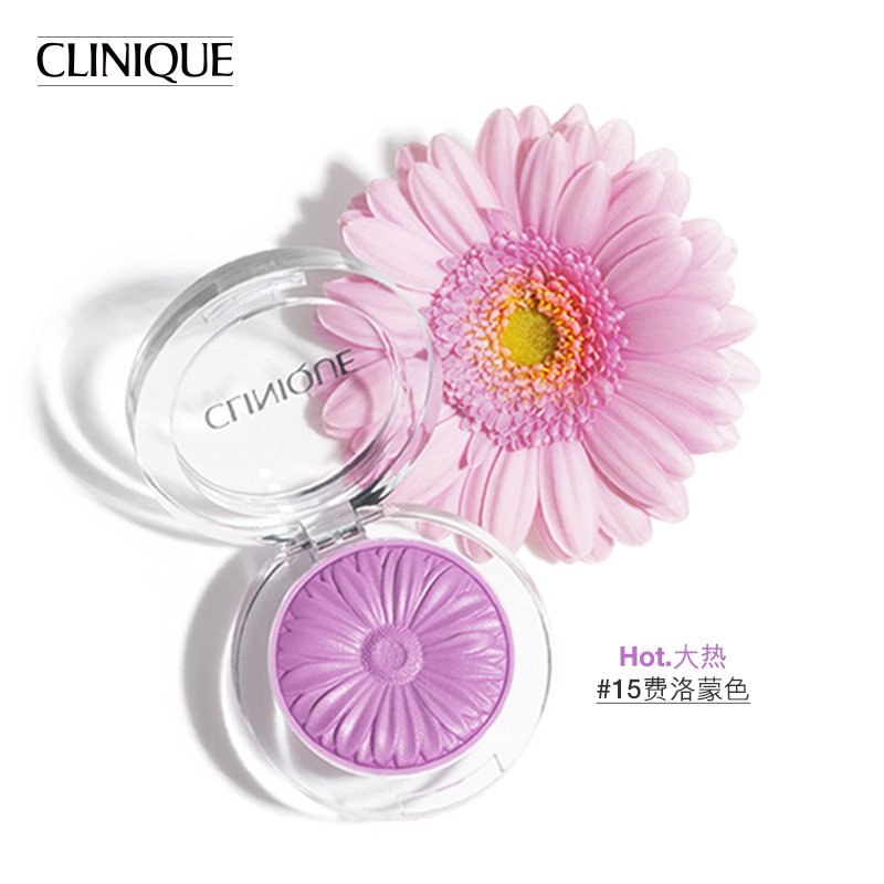 倩碧(CLINIQUE)小雏菊腮红15#pansy pop费洛蒙色 菊花胭脂花瓣 裸妆 自然提亮3.5g