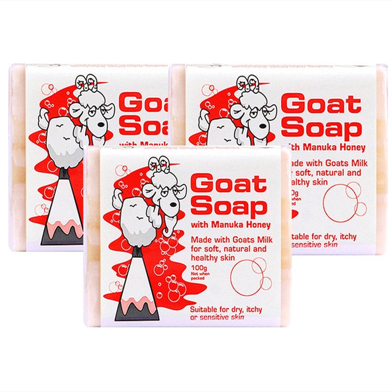 Goat Soap 手工山羊羊奶皂 100g 蜂蜜味（3块装）