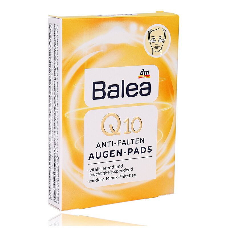 德国原装Balea Q10眼膜芭乐雅辅酶Q10眼膜提拉紧致抗皱保湿淡化细纹改善眼部暗沉去黑眼圈去眼袋