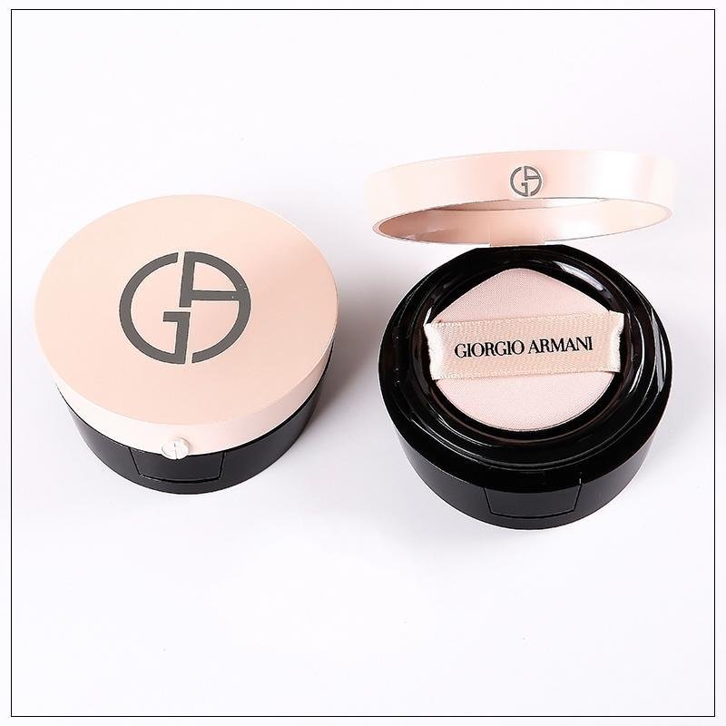 Armani 阿玛尼粉气垫 凝采轻垫精华粉底液 樱花粉气垫轻薄保湿4# 15g