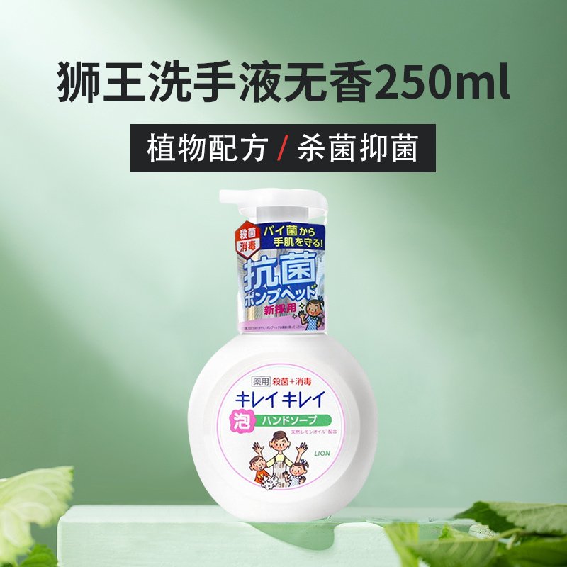 日本狮王lion泡沫除菌洗手液果香型250ML