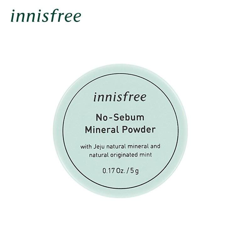 Innisfree悦诗风吟散粉5g 轻薄透气裸妆控油定妆矿物质薄荷散粉网红明星同款