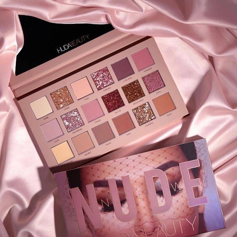 【仙女盘】Huda Beauty New Nude裸妆18色眼影盘 沙漠玫瑰仙女盘 19.7g 不飞粉 彩妆