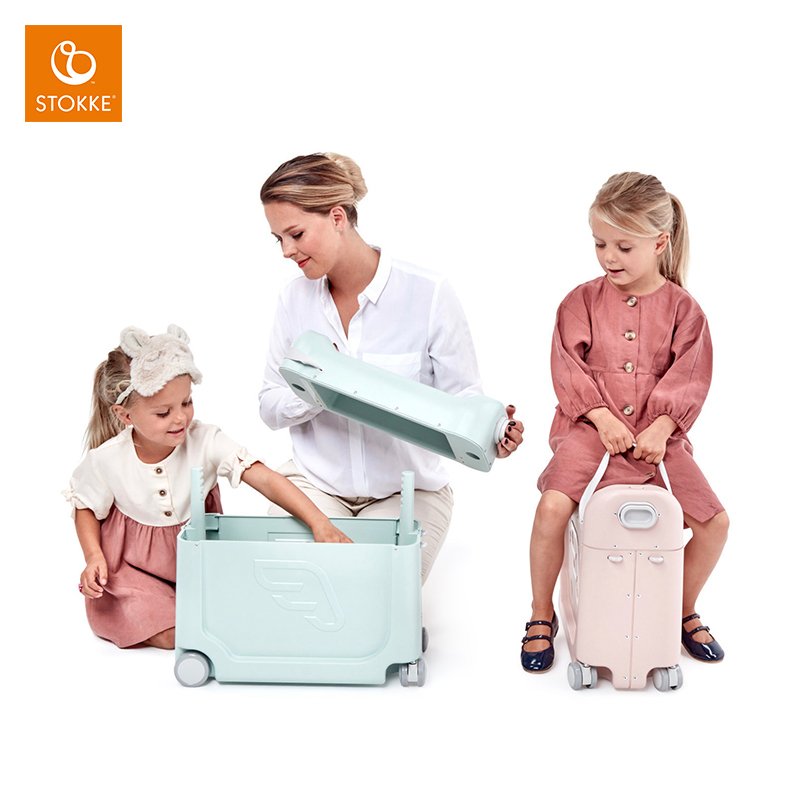 Stokke JetKids bedbox 儿童行李箱骑乘旅行 宝宝坐飞机睡觉机舱 粉色