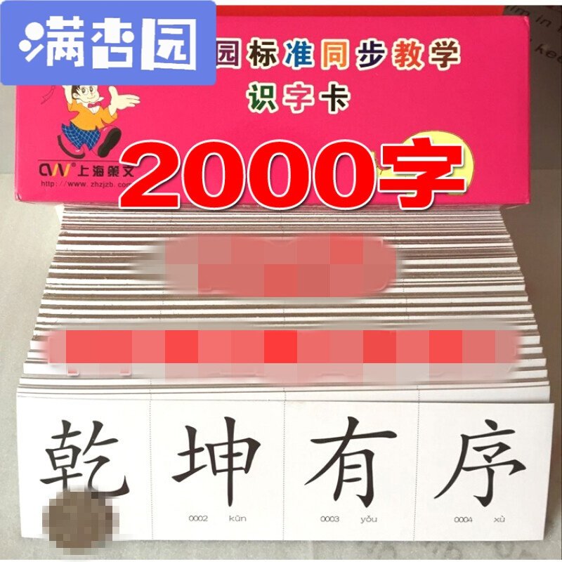 舒弗（LACHOUFFE)中华字经4000字全套幼儿童识字卡片无图早教卡