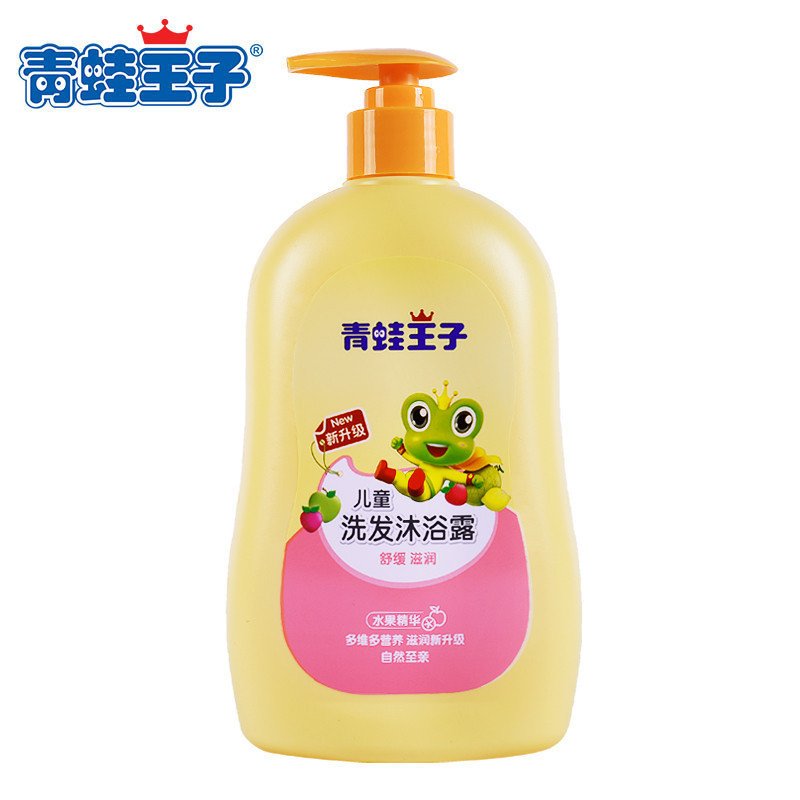 青蛙王子（FROGBABY）婴儿洗发沐浴二合一（水果+牛奶）500ml*2