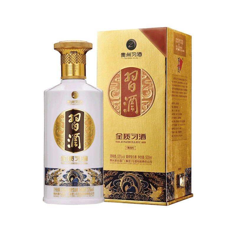 （官方授权）茅台集团 习酒 金质 53度酱香型白酒500ml*6瓶礼盒装整箱 習酒(XI LIQUOR)