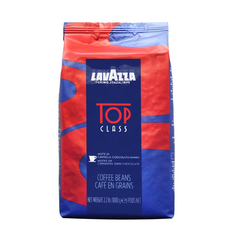 Lavazza拉瓦萨咖啡豆 意大利原装进口红标牌TOP CLASS意式经典1KG