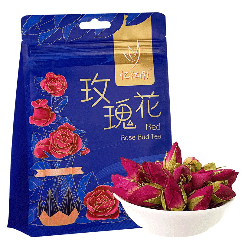 忆江南玫瑰花茶 干玫瑰 花草茶叶袋装