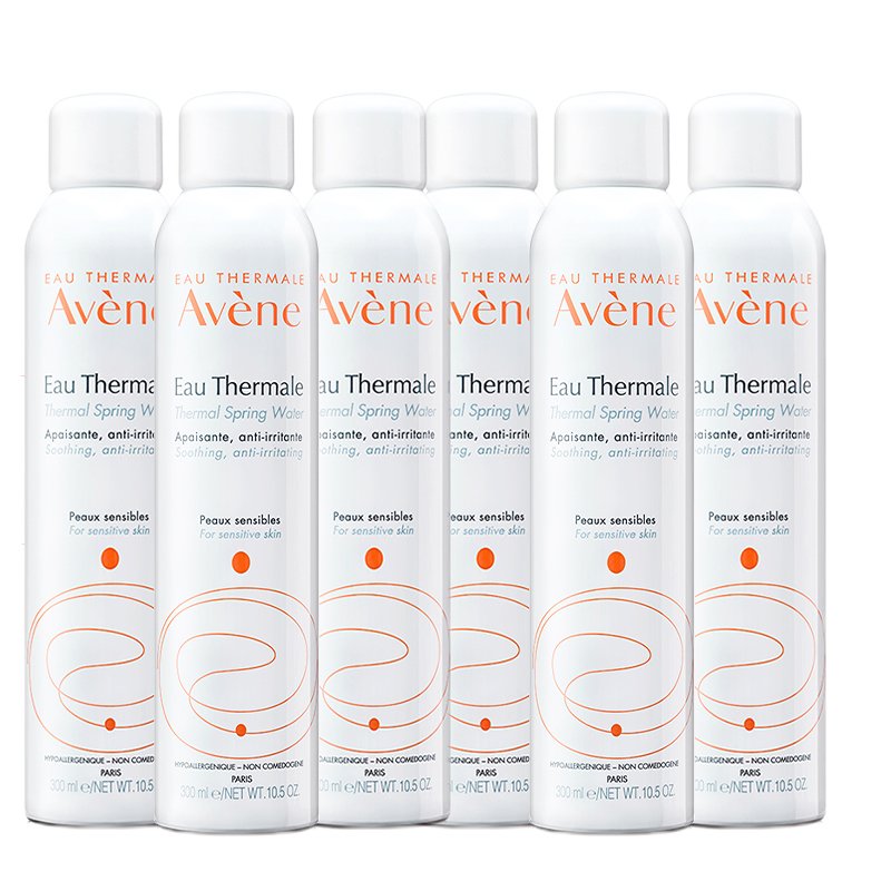 6瓶装雅漾(Avene)爽肤水大喷雾300ml/瓶 定妆化妆水补水保湿润肤调理舒缓肌肤