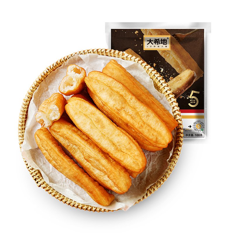 大希地香脆小油条半成品100g*5安心早餐速冻油条