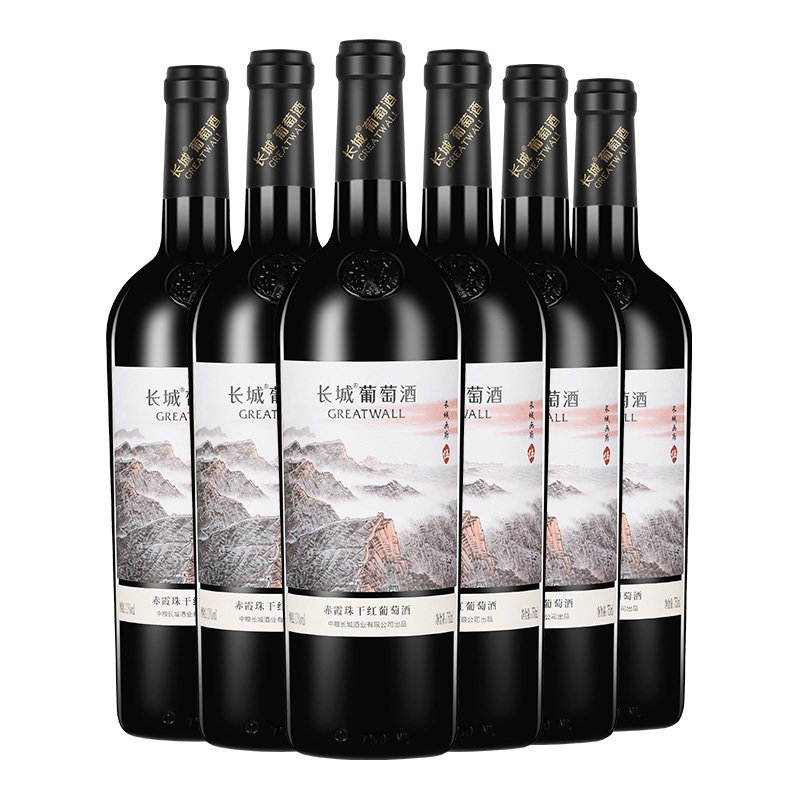 中粮长城画廊5伍赤霞珠干红葡萄酒750ml*6瓶整箱国产红酒