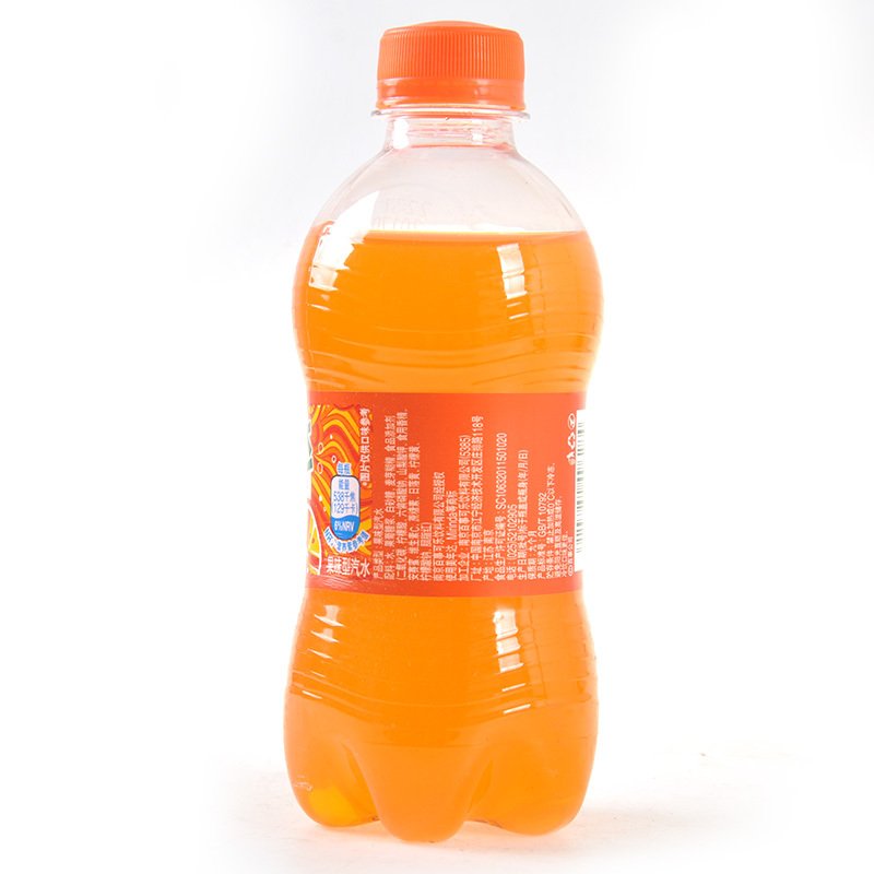 美年达橙味碳酸饮料汽水饮品PET330ml*6瓶百事可乐出品迷你瓶装