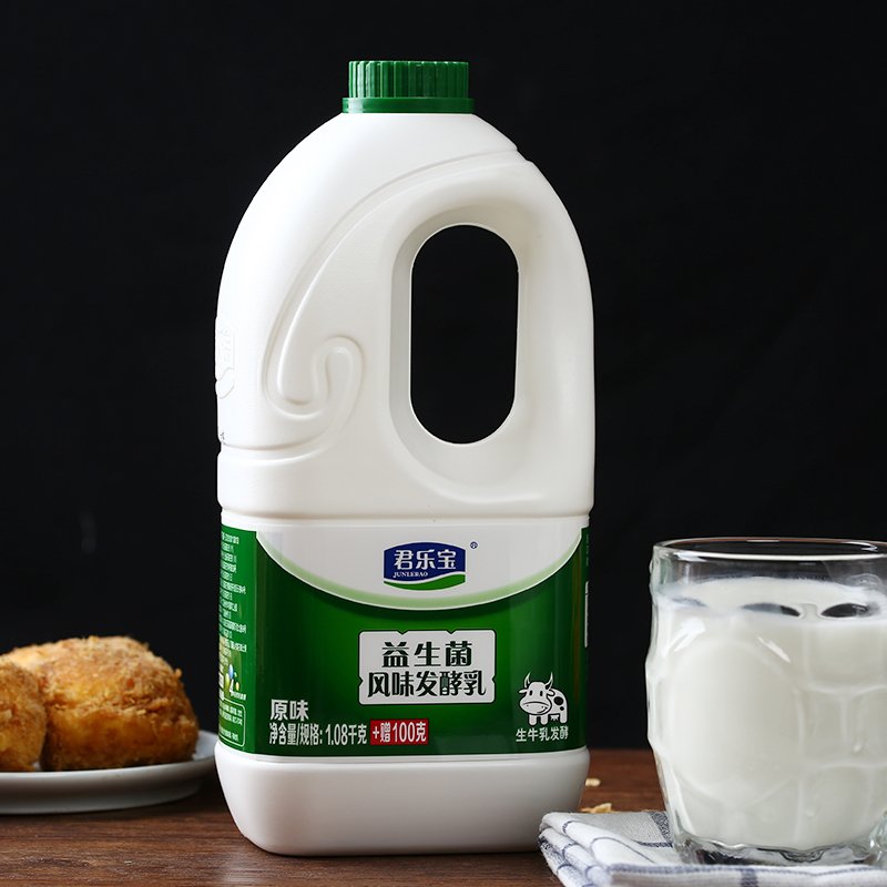 君乐宝（JUNLEBAO）益生菌风味发酵乳（1.08+0.1）kg*2瓶