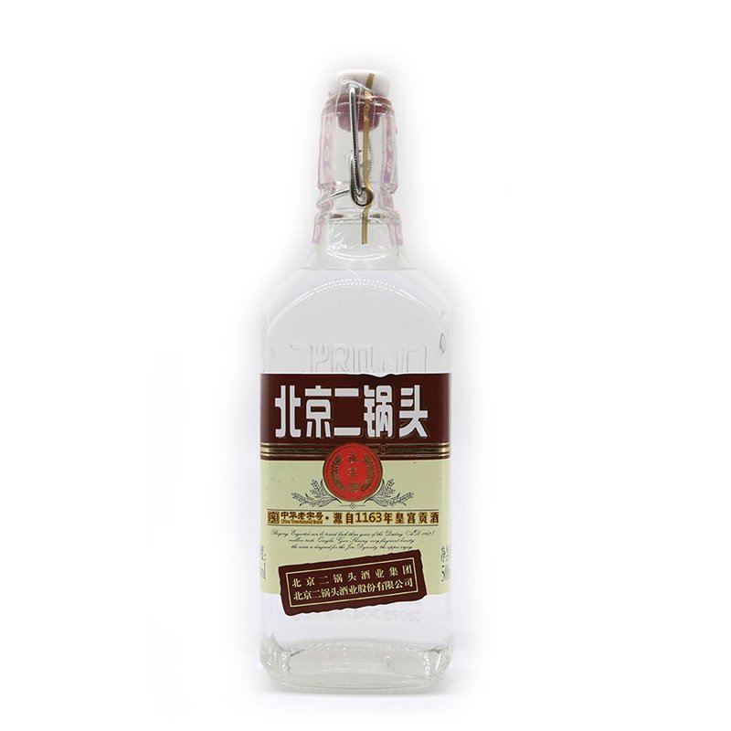 永丰牌北京二锅头清香型（出口型小方瓶）永丰二锅头棕标50度500ml*12瓶整箱装