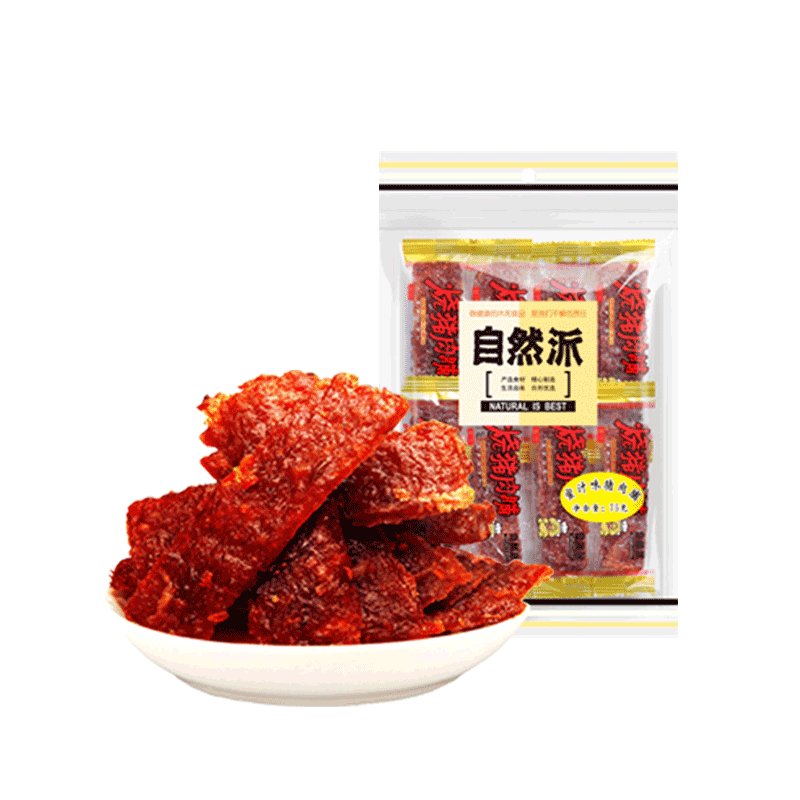 【全店满45元免邮】自然派猪肉脯（蜜汁味）75g/袋蜜汁味猪肉干零食特产