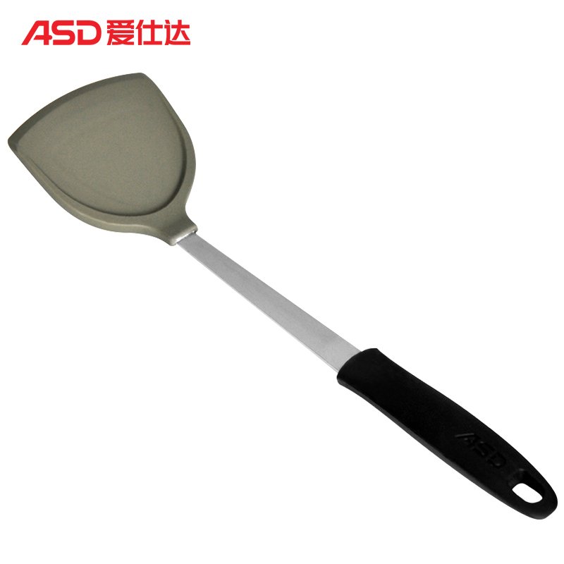 爱仕达（ASD）厨房工具 护锅铲硅胶铲中式铲不粘锅专用铲 长柄炒勺RCJ1C1WG