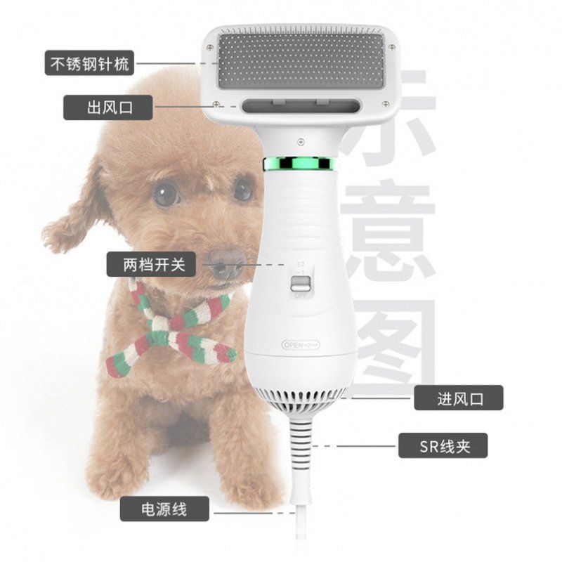 宠物吹风拉毛神器吹风梳狗狗拉毛机一体吹风机泰迪吹毛梳专用 低噪音吹梳一体机无赠品_20