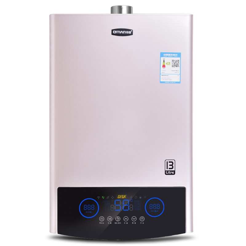 奇田（Qitian)JSQ26-13L-L6零冷水13升强排式燃气热水器 智能变升热水器 恒温热水器 天然气