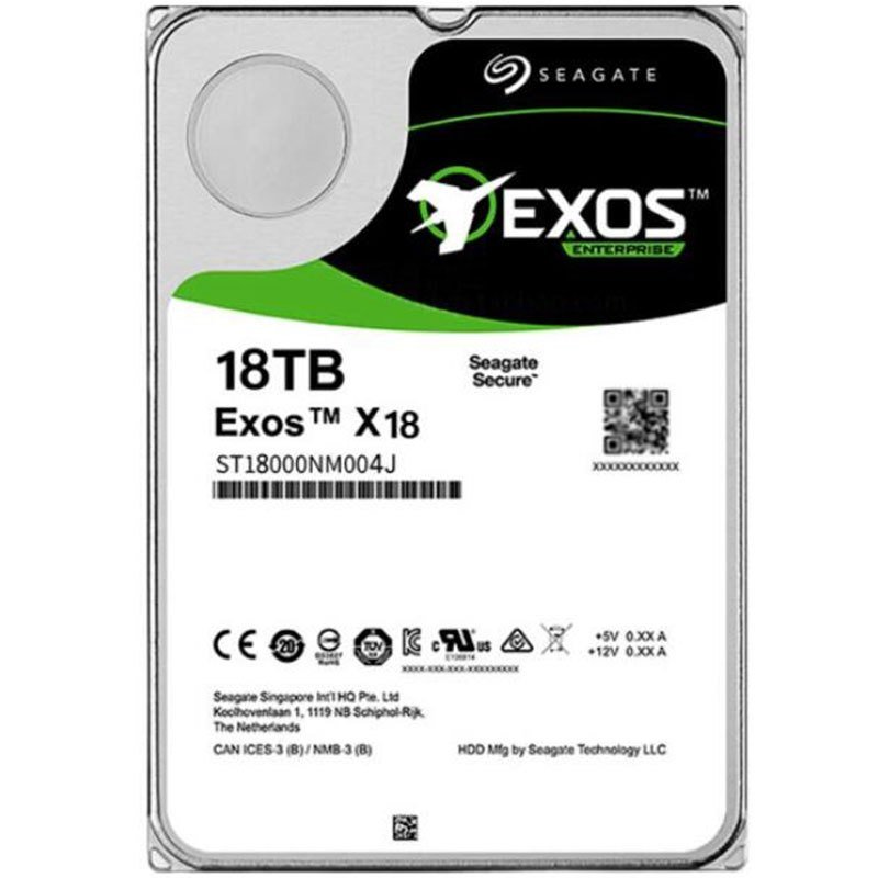 希捷(Seagate)16TB 3.5英寸 7200转 SAS接口 256M缓存 企业级硬盘 希捷银河Exo X18系列