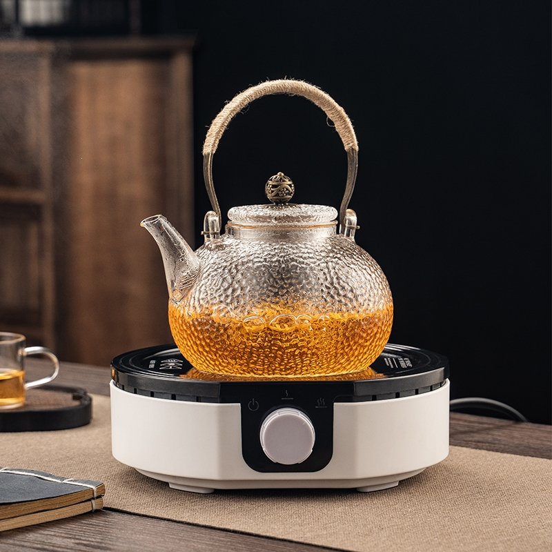 小浣熊电陶炉茶炉多功能迷你小型玻璃壶煮茶器家用泡茶煮茶电磁光波