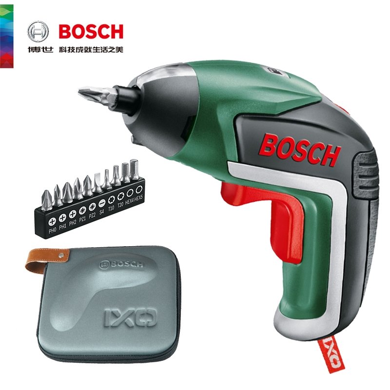 博世(BOSCH)电动螺丝刀充电式家用起子机小型迷你自动电批拧紧机IXO5套装(5jb)_0