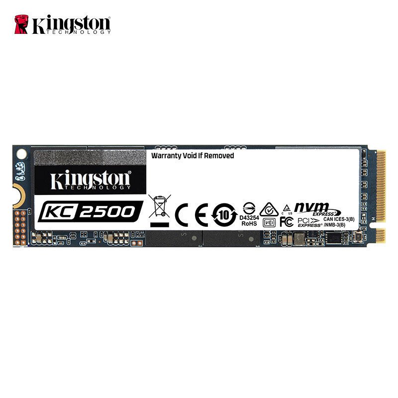 金士顿(Kingston) 2TB SSD固态硬盘 M.2 2280接口(NVMe协议) KC2500系列游戏高性能