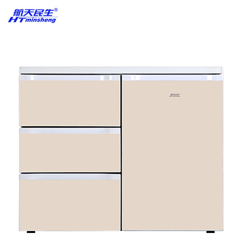 航天民生BCD-210CV 卧式铜管冰箱 抽屉橱柜式电冰箱 嵌入式冰箱省电家用节能三开门抽屉四门多门冰箱