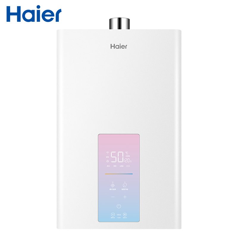 Haier/海尔16升燃气热水器天然气家用炫彩屏智能恒温强排式JSQ30-16WDS(12T)U1