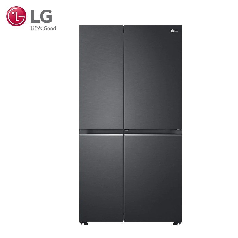 LG 新品655L对开门中门大容量家用冰箱 风冷无霜多维风幕双风系 分类存鲜 智能变频 曼哈顿午夜黑S651MC38