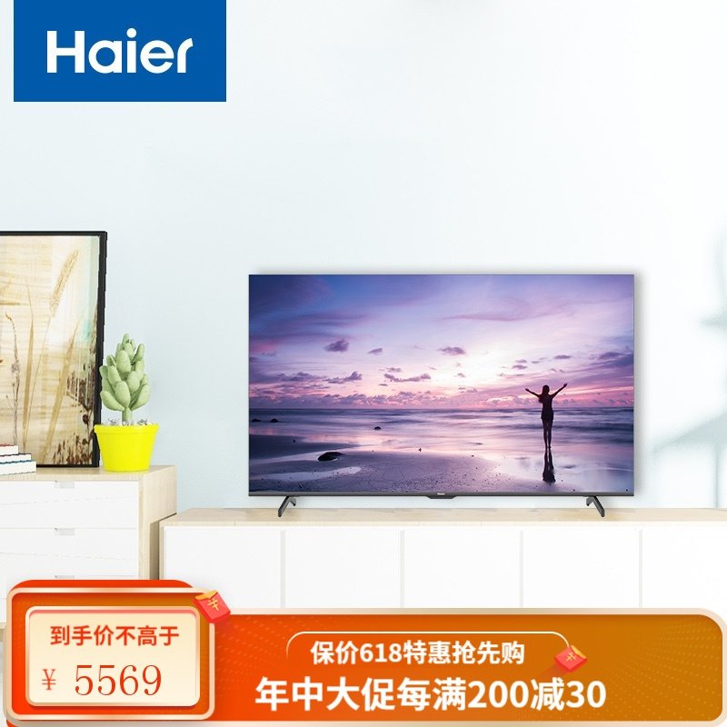 海尔 （Haier） LU65D31(PRO) 65英寸4K超高清 声控全面屏 人工智能 家电互联 教育电视HDR 工