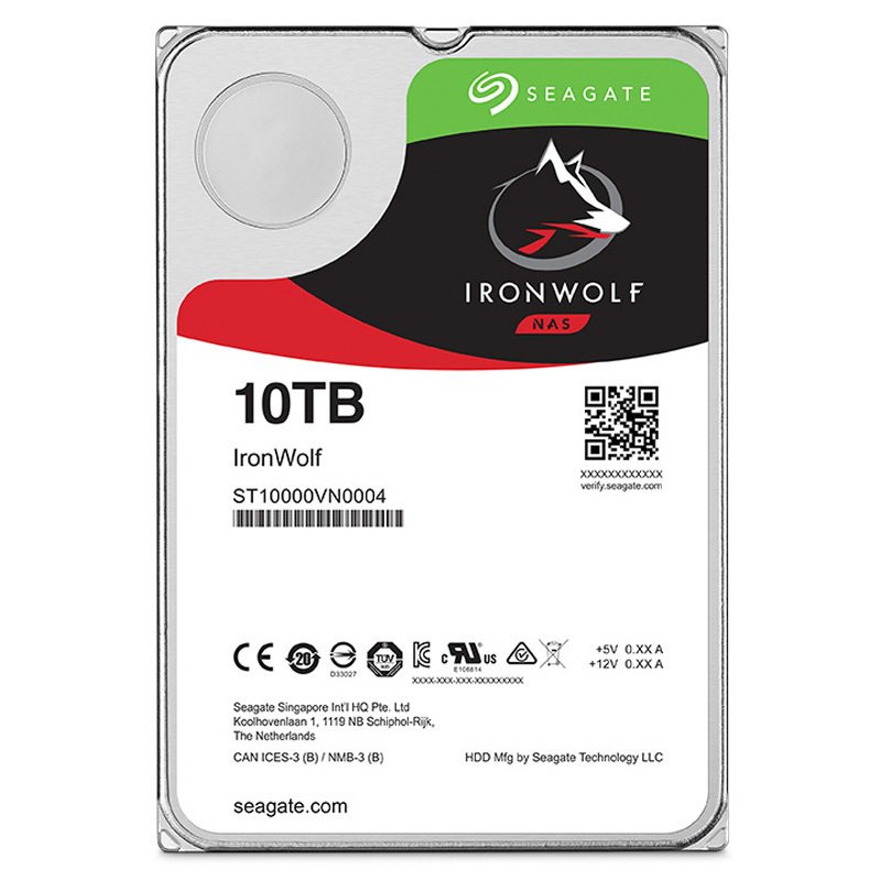 希捷（Seagate） 酷狼10TB 7200转256M (NAS)硬盘/ST10000VN0008