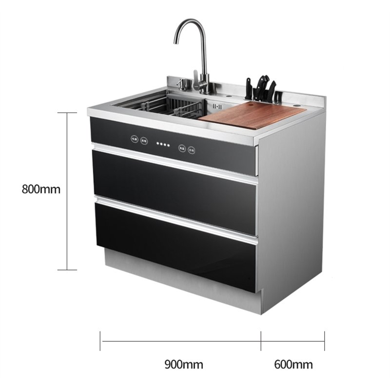 纳丽雅集成水槽洗碗机一体式全自动家用智能烘干智能超声波_MX900A储物柜10套(Y2e)