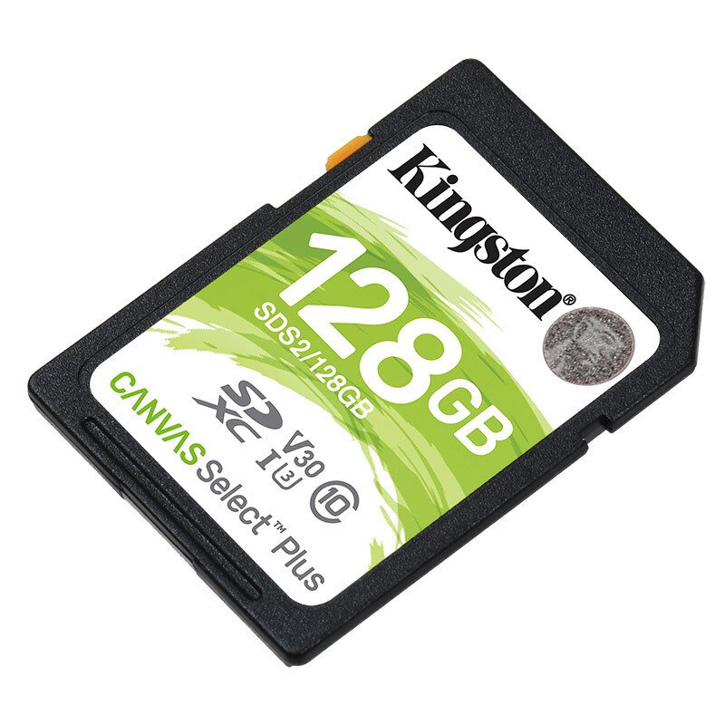 金士顿128GB UHS-I CLASS 10 SDXC存储卡SDS2/128GB 高速相机SD内存卡佳能尼康单方相机用