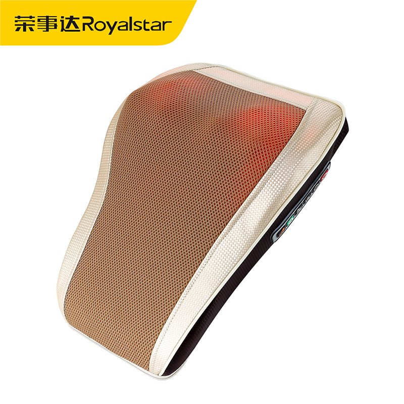 荣事达(Royalstar)颈椎按摩器电动肩颈腰部多功能车载家用理疗后背靠垫按摩枕